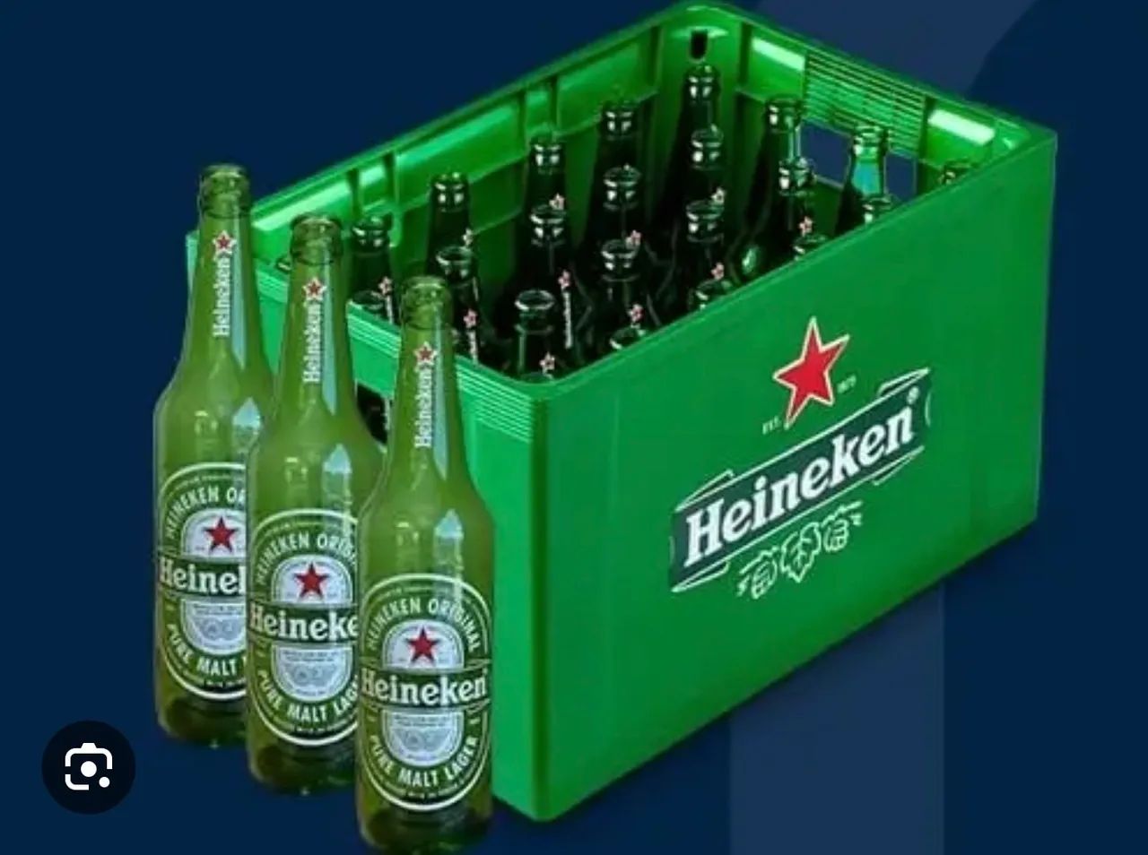 18 caixas completas de engradado Heineken 