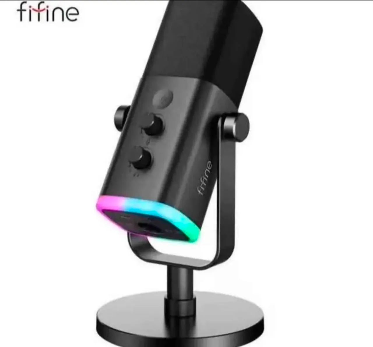 Microfone Gamer Fifine AM8 NOVO RGB