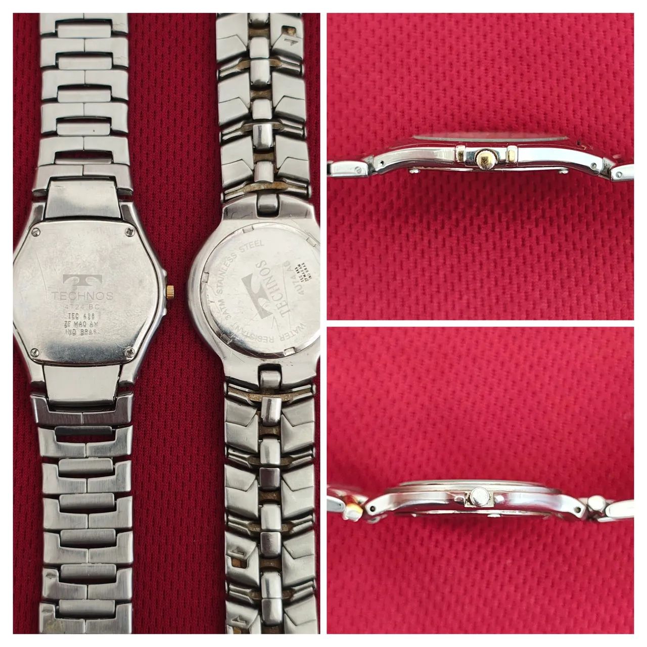Lote 2 Relógios Technos Ultra slim Vintage  - Foto 4