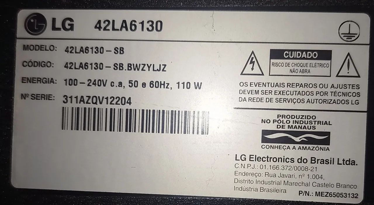Televisão LG 42LA6130 QUEBRADA - Foto 4