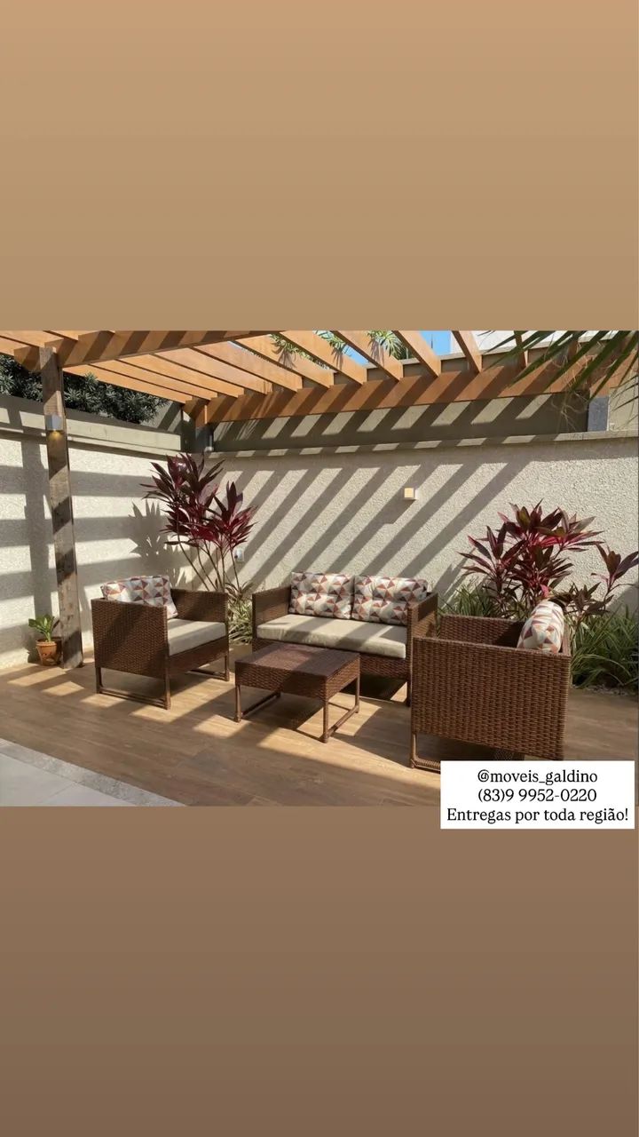 Conjunto de sofá para área externa  - Foto 4