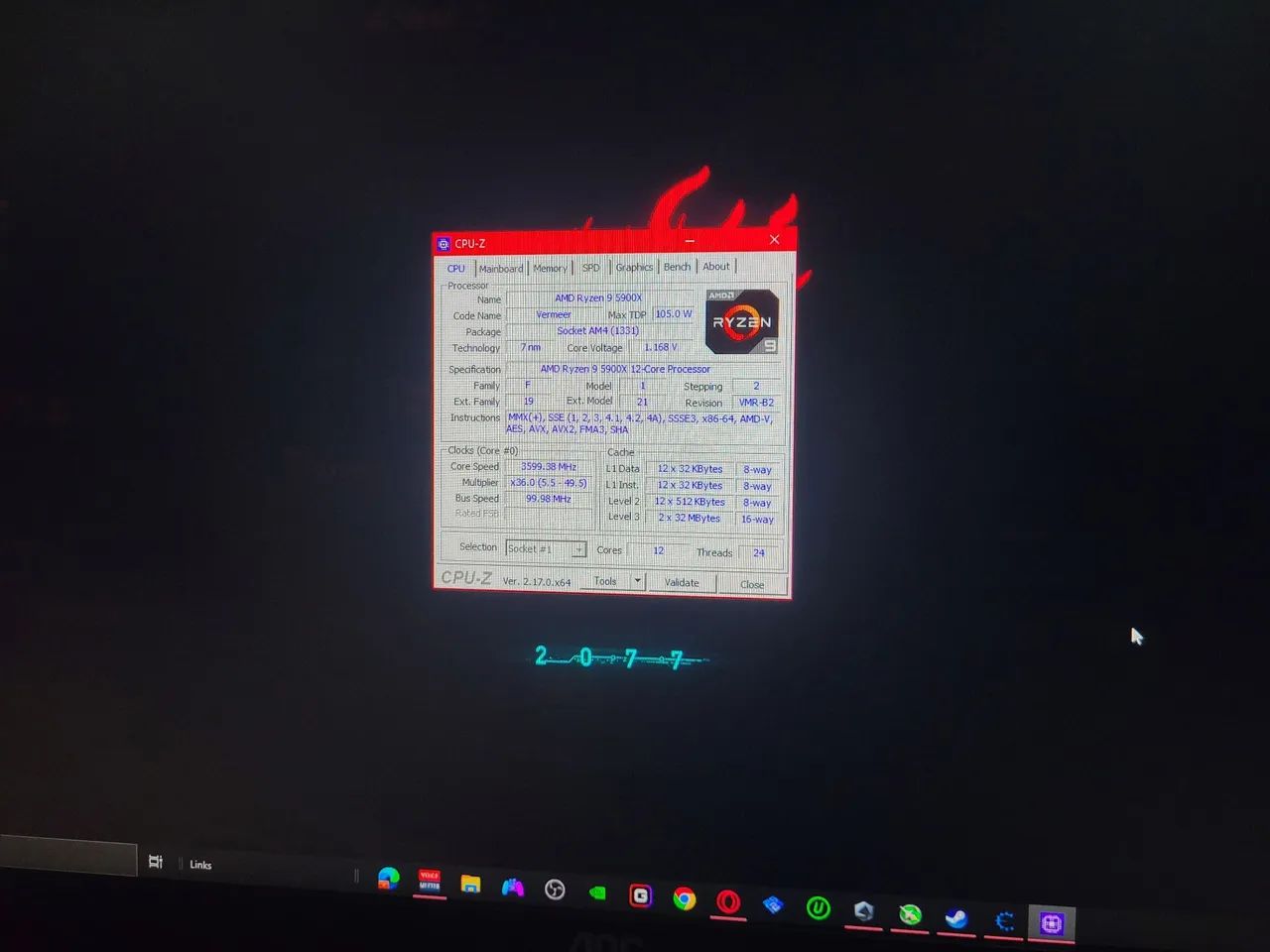 PC Gamer R9 5900X RTX 3070 - Foto 5