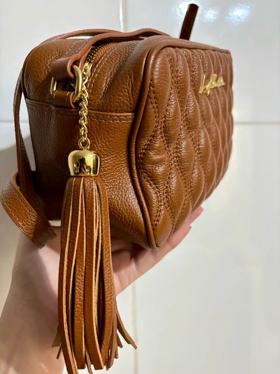 Bolsa luiza barcelos metalassê  - Foto 3