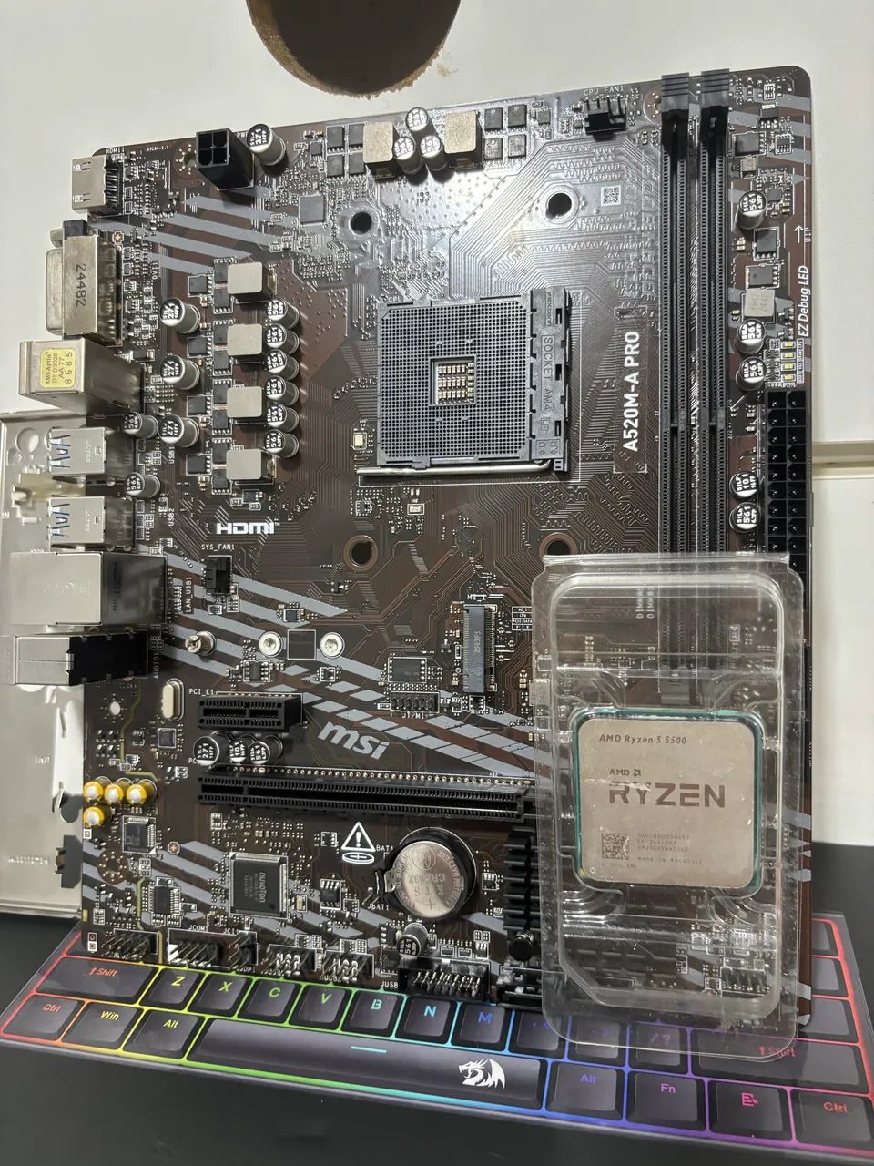 Kit Gamer Ryzen 5 5500 + MSI A520m-a Pro - Foto 2