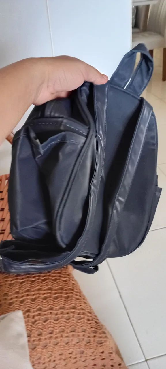 Mochila de bebê azul marinho! - Foto 3