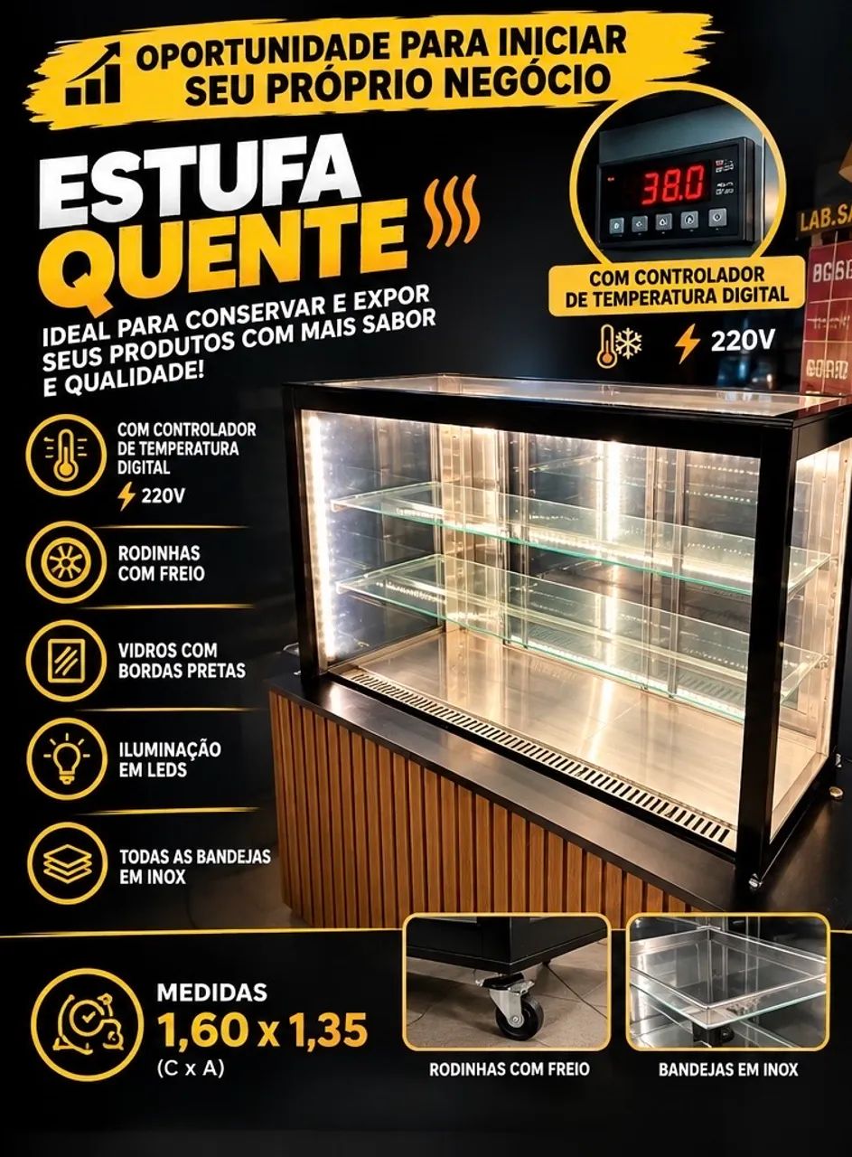 Estufa para salgados