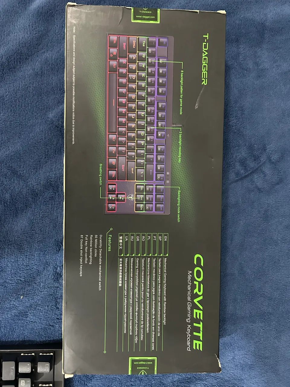Teclado corvette t-dagger switch blue - Foto 3