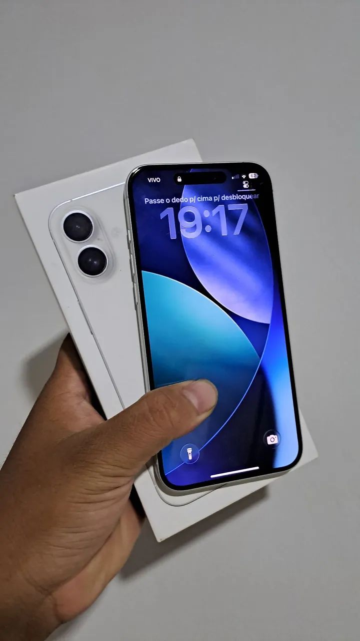 IPhone 16 plus 512GB Branco  bateria 100% NF