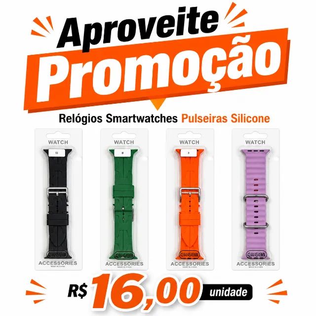 Pulseiras Smartwatch 42mm 44mm 45mm 49mm | Nylon, Silicone e Couro  - Foto 3