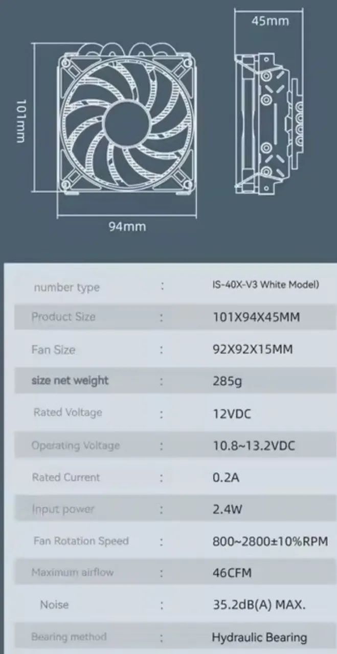 Cooler para processador branco low profile - Foto 3