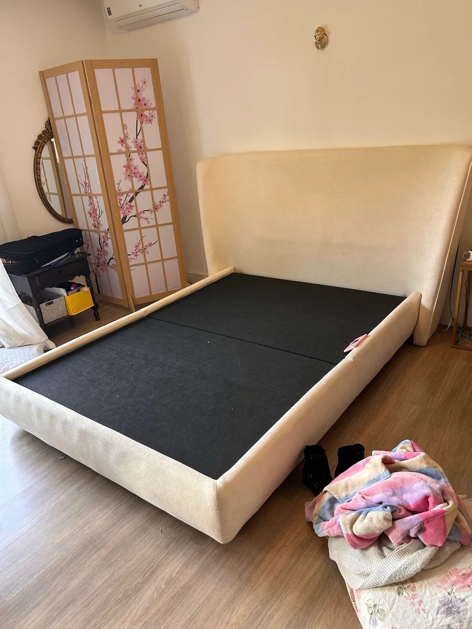 Base cama casal + cabeceira 
