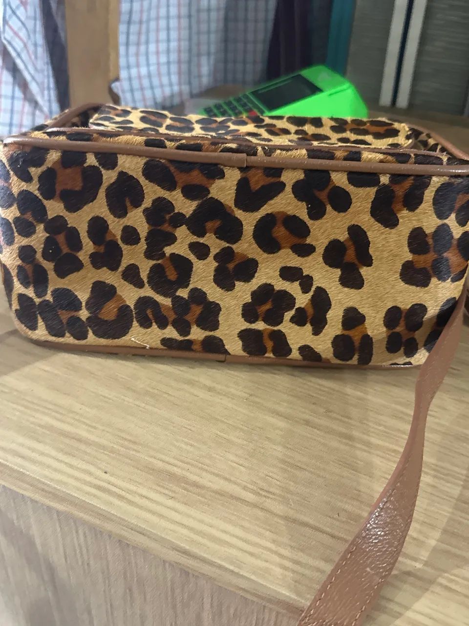 Bolsa couro animal print ombro  - Foto 3