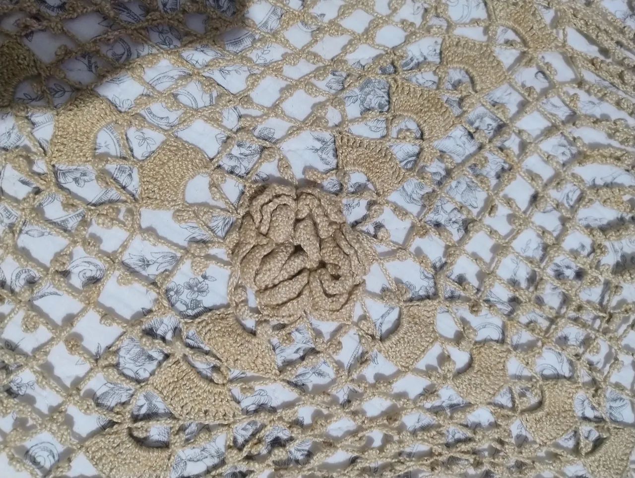 Colcha de crochê ponto Pipoca - Foto 3