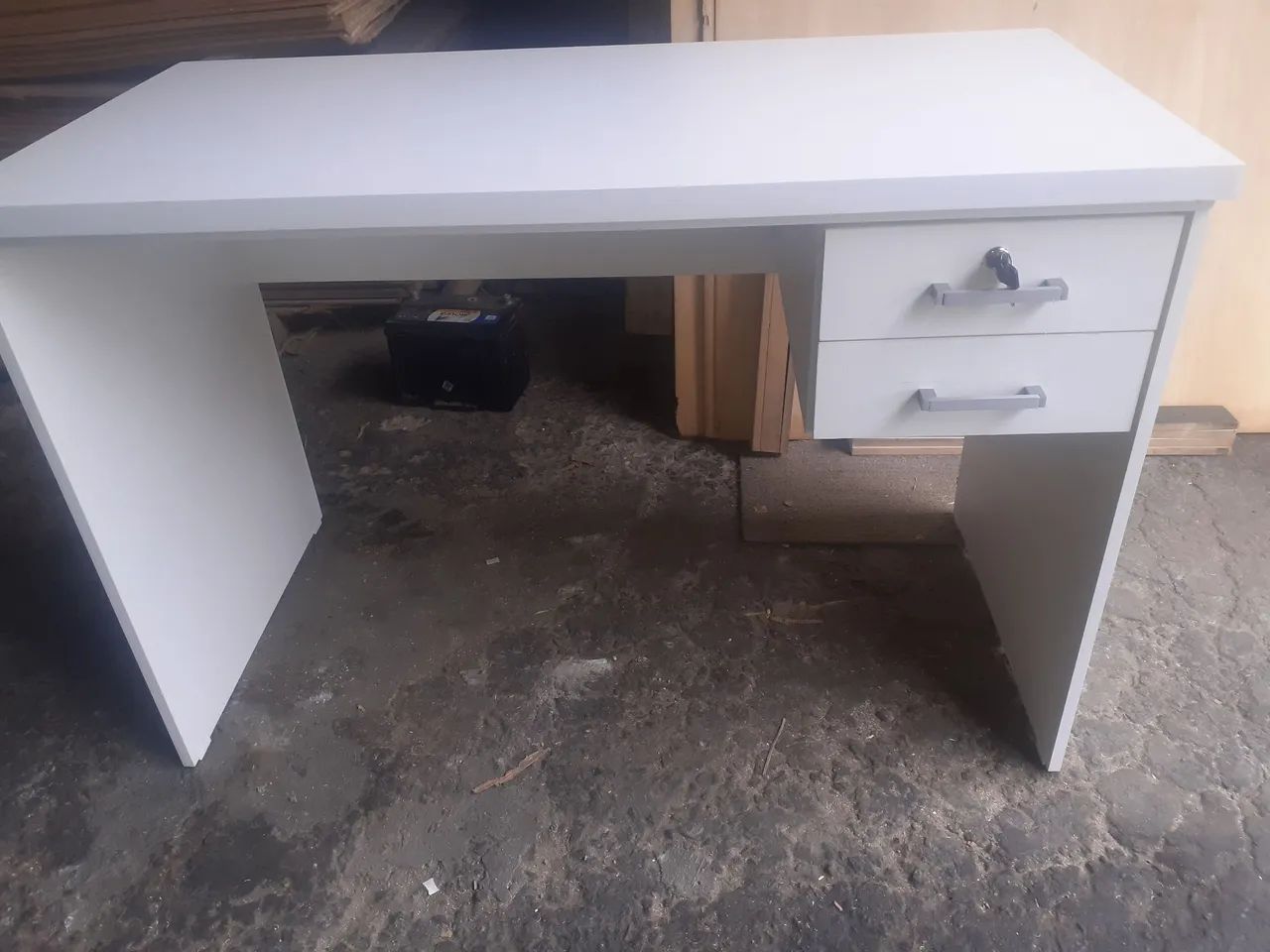 Mesa escritório branca reforçada  - Foto 2