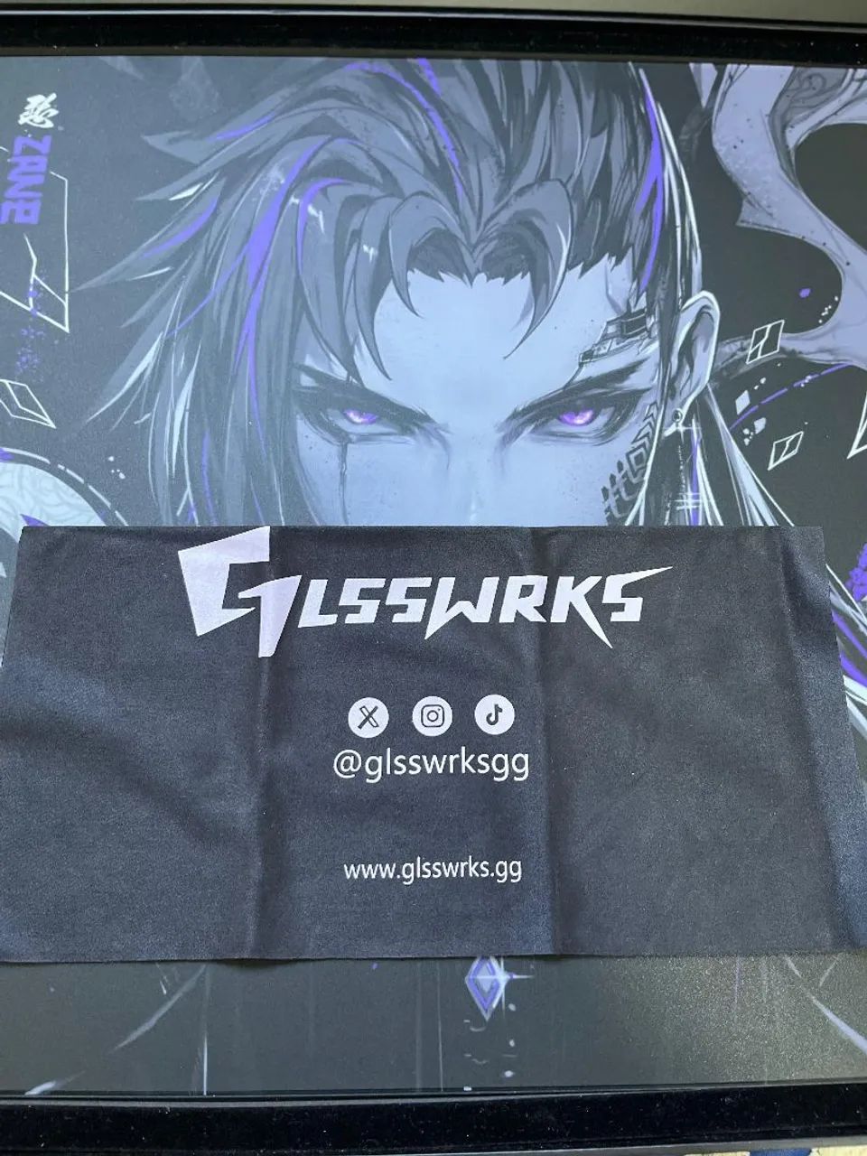 Mouse pad de vidro Glsswrks zane