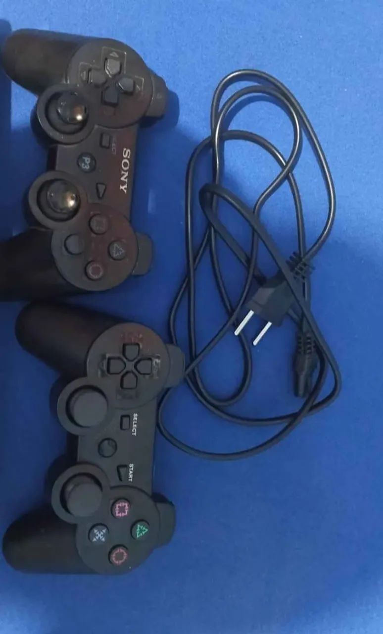 PS3 Slim 160GB + 2 Controles + 9 Jogos  - Foto 2