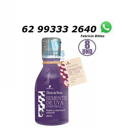 Óleo Semente de Uva Natubelly Após Banho Hidratação Corporal Nutrição Pele e Corpo