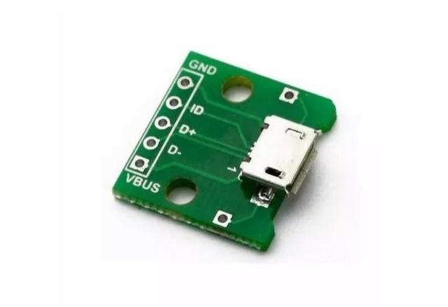 COD-AM162 Modulo Adaptador Dip Solda Para Micro Usb Arduino Automação Robotica
