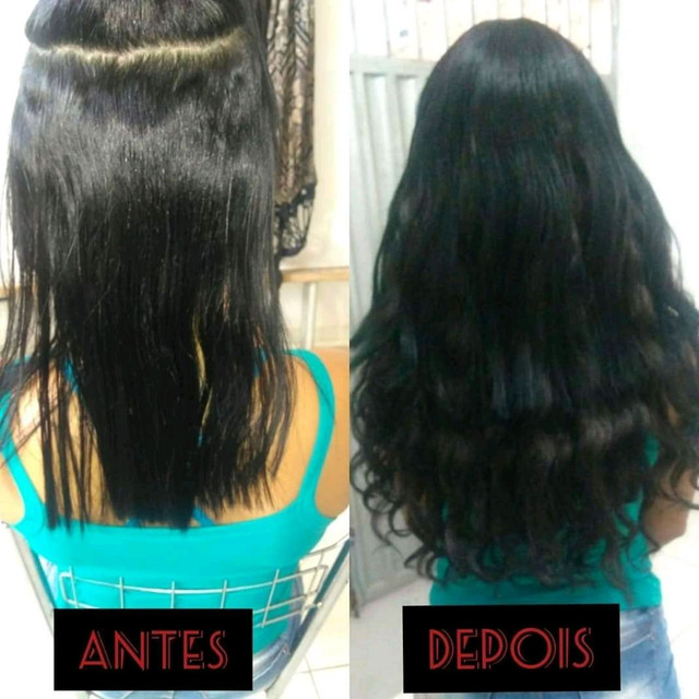 Aplicação e manutenção de Mega hair 
