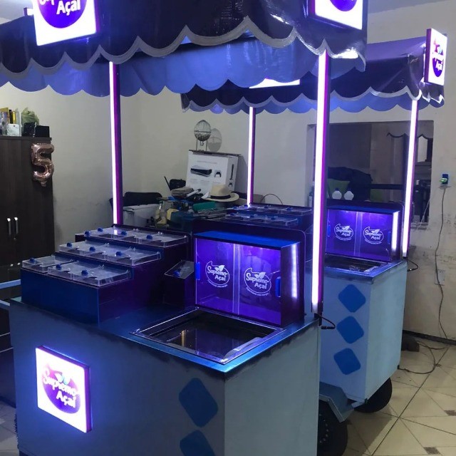 Carrinho de Açaí TOP de linha, em acrílico - Seu proprio negócio - Foto 2