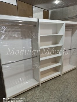 2 Cabideiros Duplos + Prateleiras - 100% MDF - Foto 3
