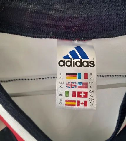 CAMISA SELECAO IUGOSLAVIA ADIDAS COPA 1998 FRANCA MADE IN ENGLAND NOVA FRETE GRATIS - Foto 6