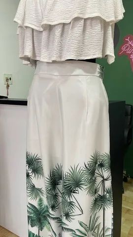 Calça Pantalona Tropical - Foto 2