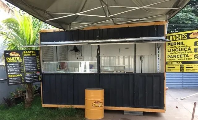Treiler Lanchonette Container para ser usado sobre carretinha 3x2 facil pratico rapido - Foto 4