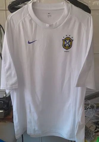 CAMISA SELECAO BRASIL NIKE 2001 UNIF. 3 BRANCA NOVA FRETE GRATIS