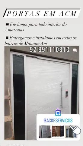 Portas pivotantes acm alumínio  - Foto 2