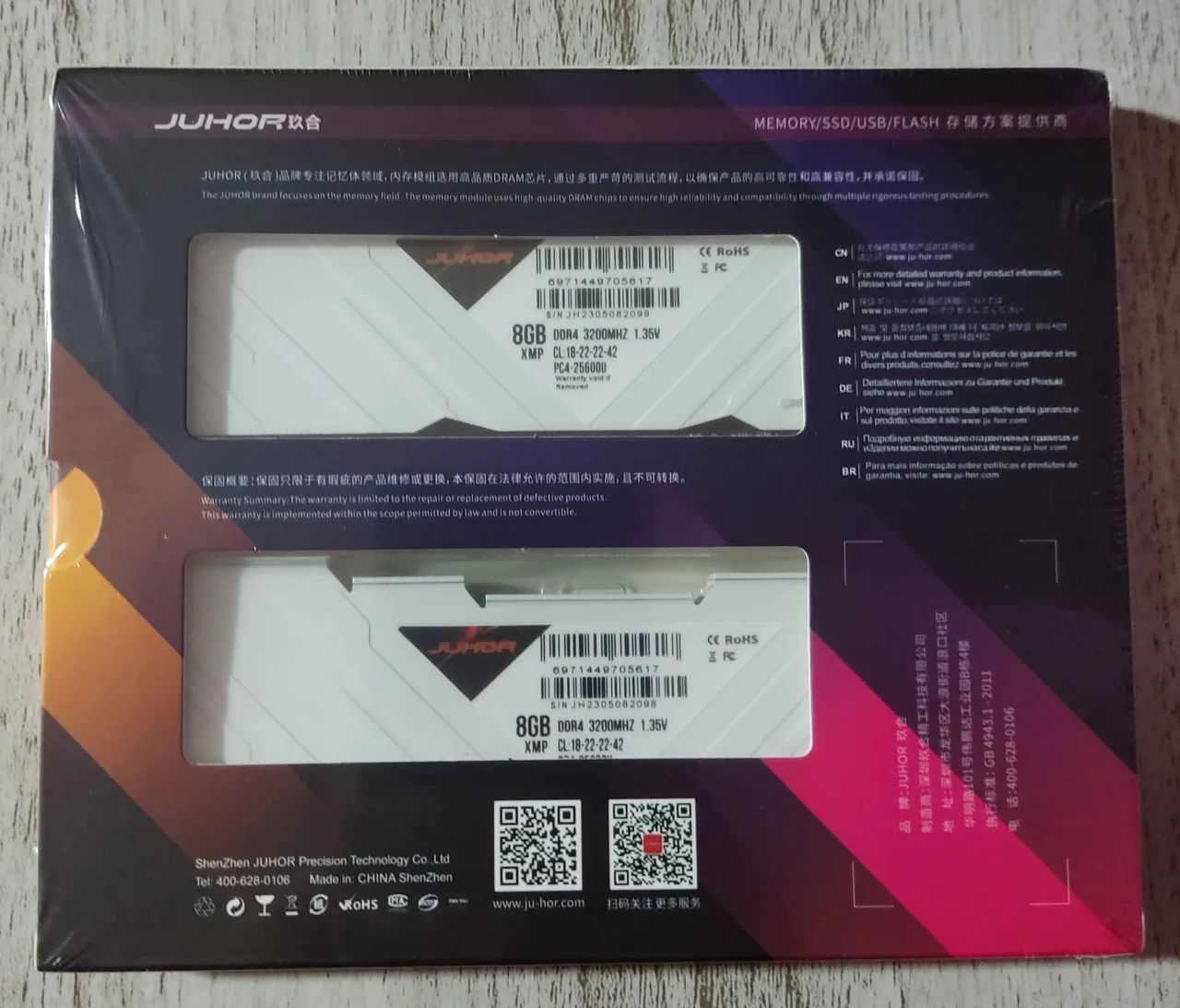Memória Ram DDR4 3200mhz Juhor White 16gb (2x8gb) Novas - Foto 6
