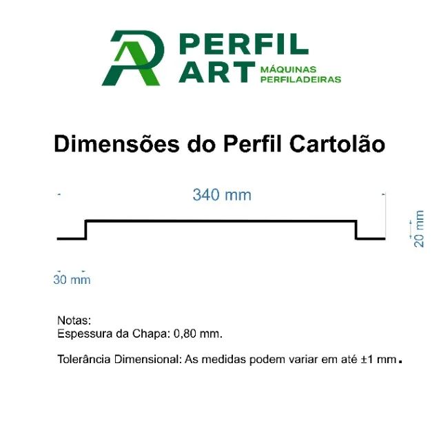 MÁQUINA PERFILADEIRA PERFIL CARTOLÃO - Foto 6