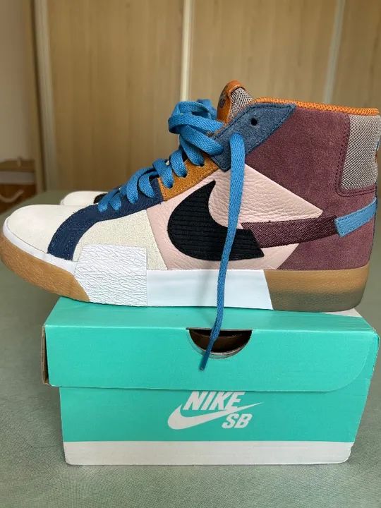 Tênis Nike SB Blazer Mid Mosaic Brown - Foto 3