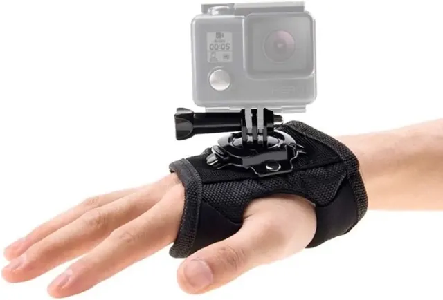 Pulseira pulso de rotação 360 ° para câmera gopro