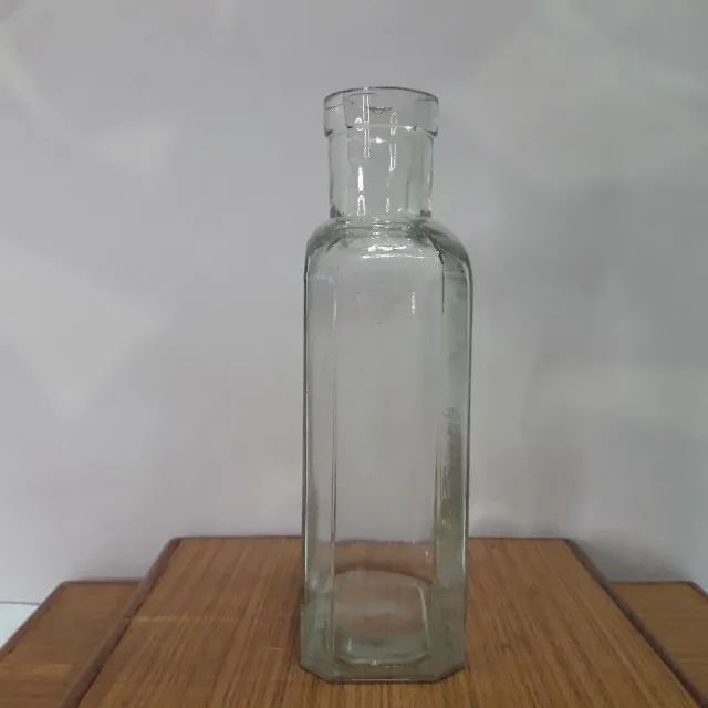 Vidro Frasco de Farmácia Antigo Usado Vazio dos Anos 20 e 30 Para Coleção ou Decoração  - Foto 4