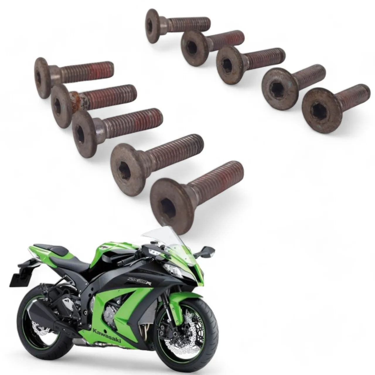 Kit Parafuso Disco Freio Dianteiro Kawasaki Zx10 R 2014