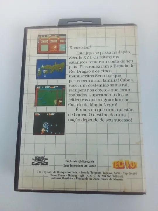 Kenseiden original para Master System, com caixa e manual - Foto 3