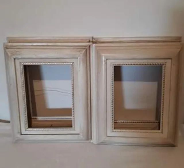 Quatro molduras em madeira com pátina - leia a descrição  - Foto 3