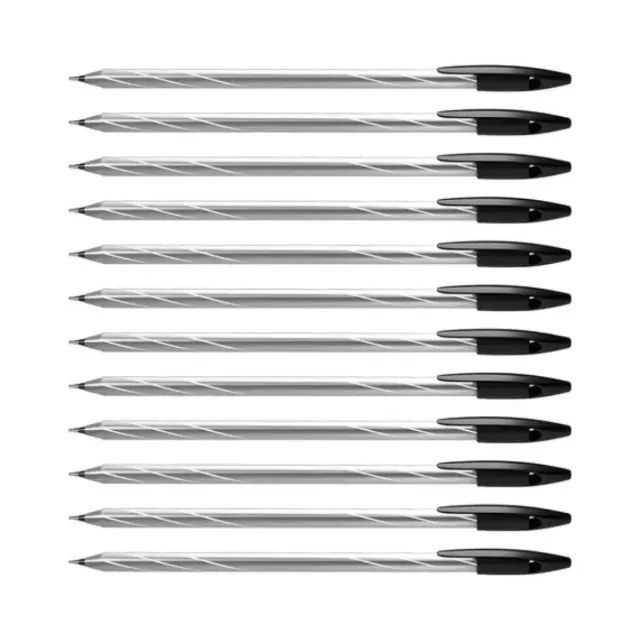 Caneta Esferográfica Cis Spiro Pro Preta Caixa 12 Unidades  cod: 10089