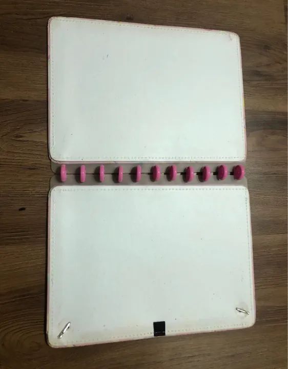 caderno inteligente grande unicórnio original (capas, discos e elástico) - Foto 3