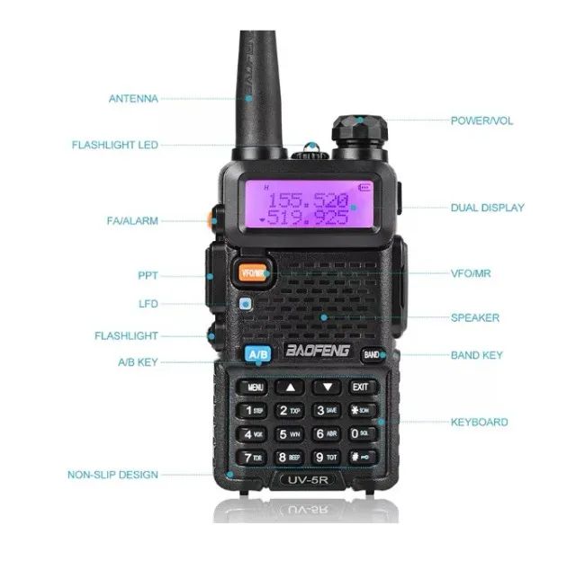 Radio Comunicador Dual Band Baofeng Uv-5r Vhf Uhf - Foto 3