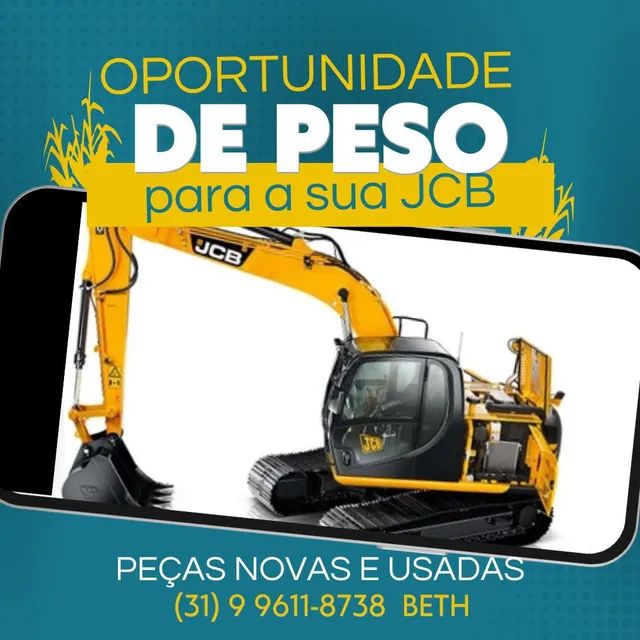 Peças Retro escavadeira JCB Novas e Usadas - Foto 2