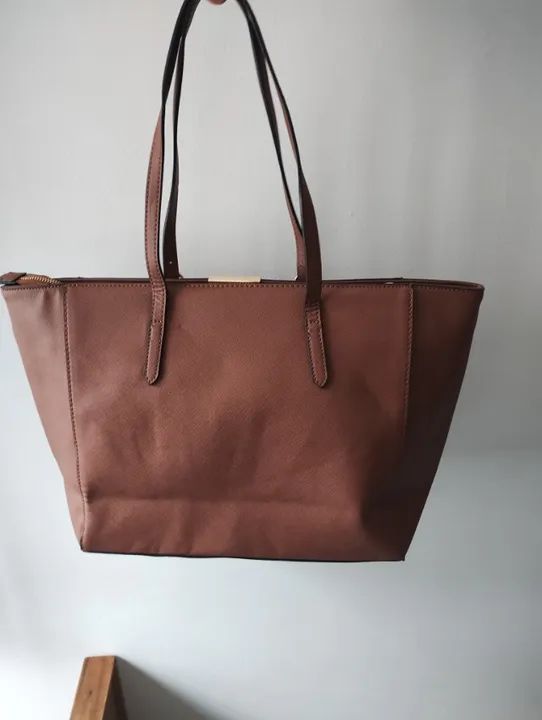 bolsa grande tote bag marrom importada aldo - Foto 2