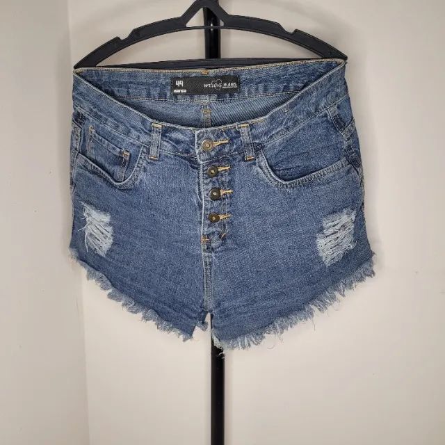 Shorte jeans feminino - tamanho 44