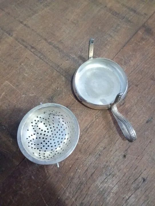 Infusor de Chá em Prata - Antigo - Foto 6