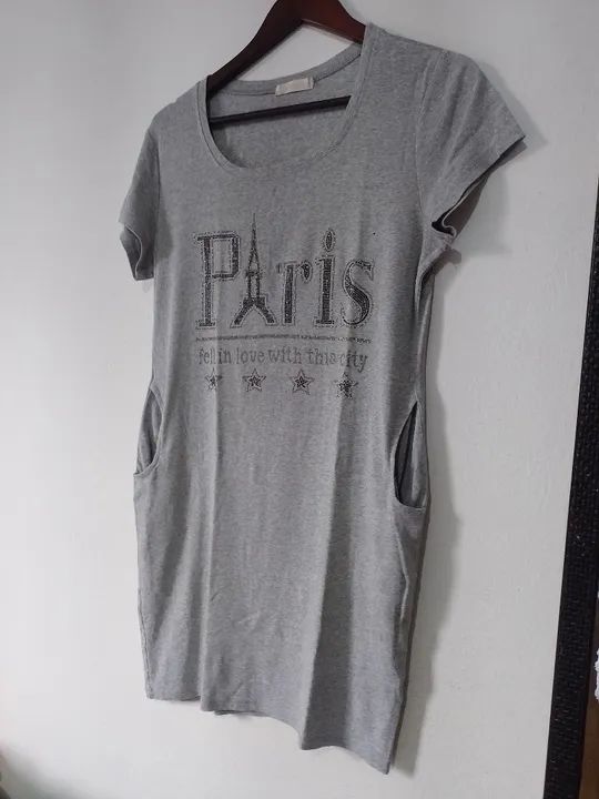 Vestido Paris Cinza - tamanho M