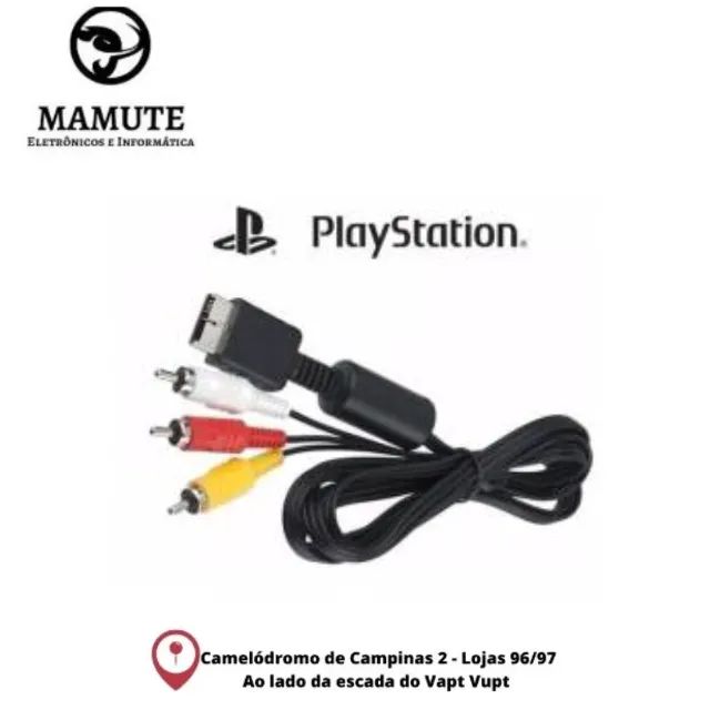 Cabo Av Audio E Video Rca Ps3 Ps2 Ps1