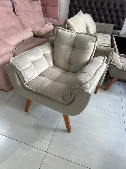 Poltrona confortável e elegante