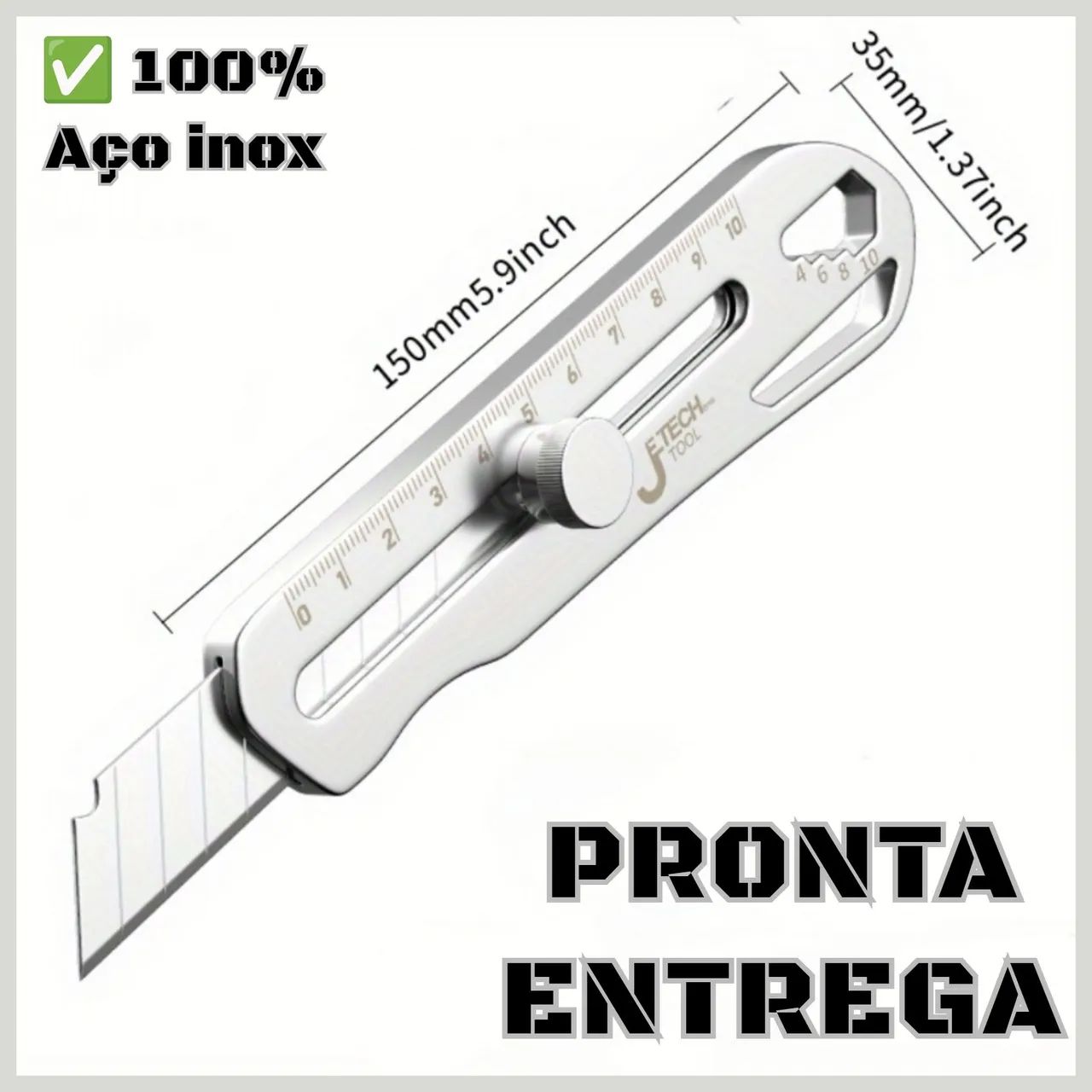 ESTILETE AÇO INOX