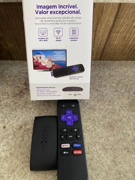 Roku Express 4K - Novo - Streaming de alta qualidade - Foto 2